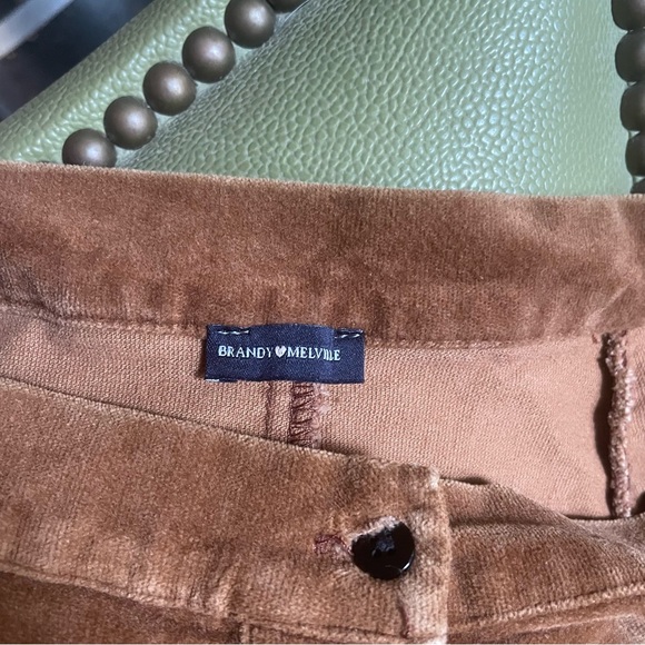 Brandy Melville Fall Velour skirt - Picture 2 of 4